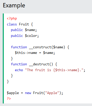 oop-0011 - a __destruct() function that is automatically called at the end of the script